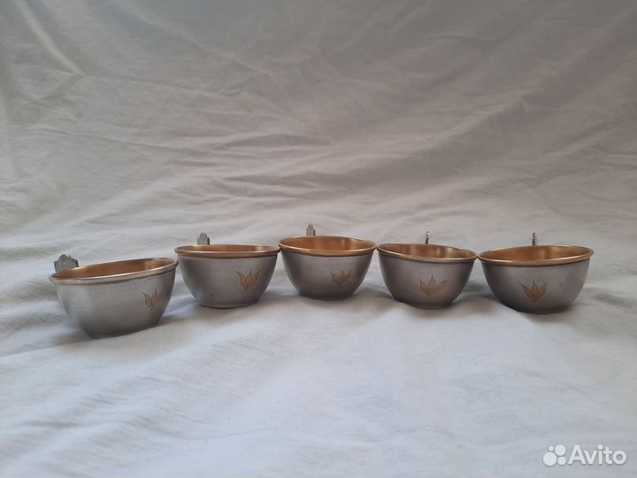 Кофейные пары Мельхиор Серебрение Золочение