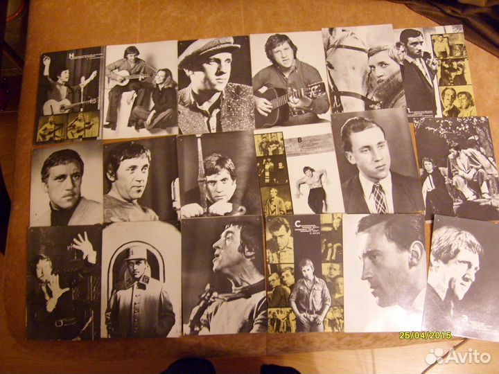 Владимир Высоцкий набор открыток 18 штук фото