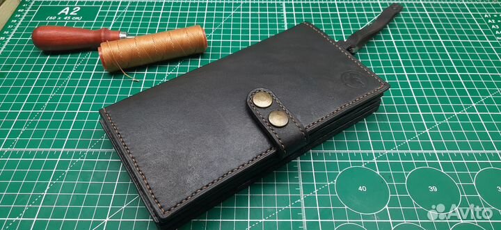 Барсетка кожаная мужская