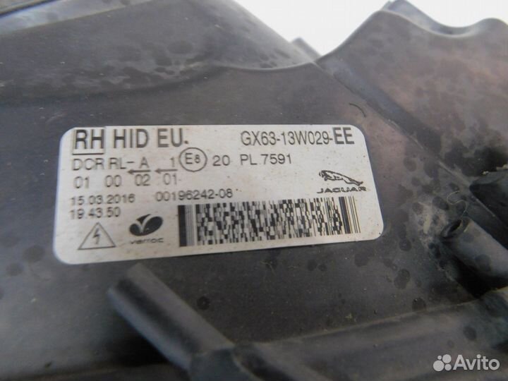 Фара правая Jaguar XF GX6313W029EE