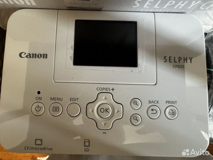 Фотопринтер Canon Selphy CP820 + бумага