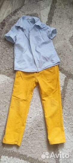 Рубашка и брюки на мальчика 116-122