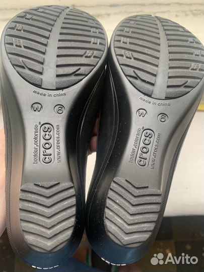 Балетки Crocs 35-36 р w 6 резиновые