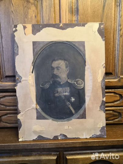 Портрет старинный. Печать старинная