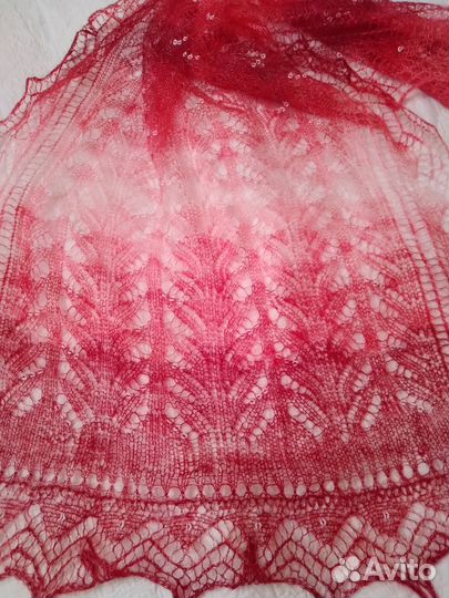 Палантин женский ручная работа