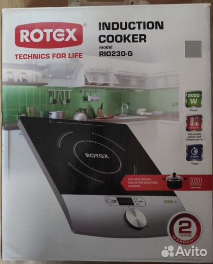 Индукционная плита rotex RIO230-G
