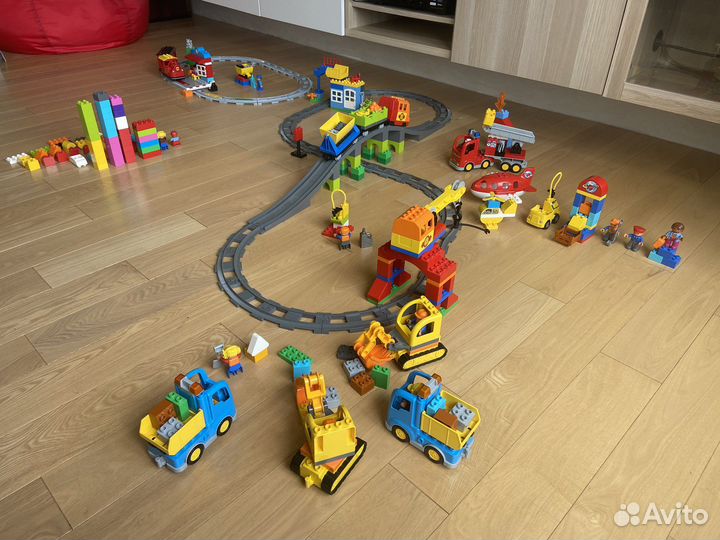 Lego duplo железная дорога, 7 наборов