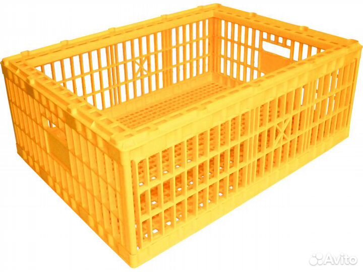 Ящик п/э 780х570х300 для перевозки живой птицы пер