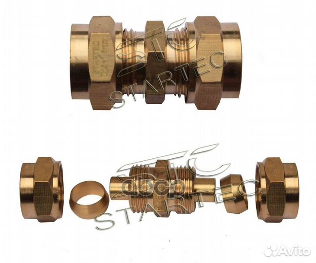 Соединитель воздушный 6 мм (резьбовой на 2
