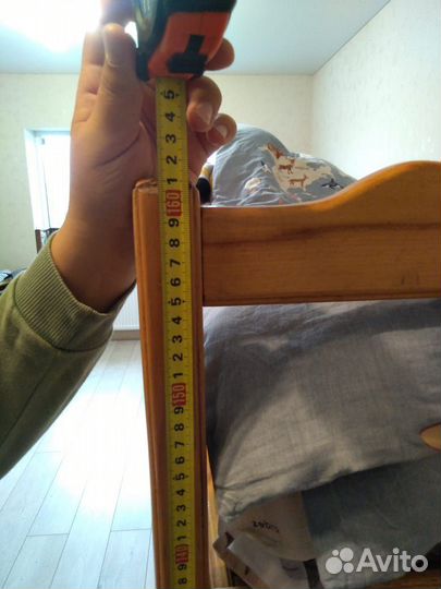 Двухъярусная кровать бу с матрасами