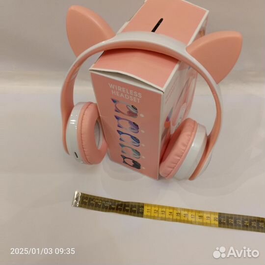 Беспроводные наушники с подсветкой(ушки)