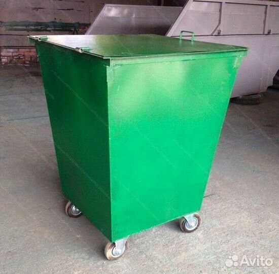 Мусорный контейнер из металла 0,75 м3 Арт ж11245