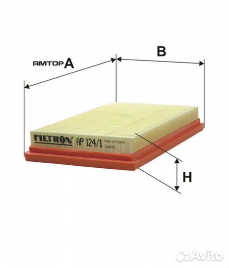 Filtron AP124/1 Фильтр воздушный