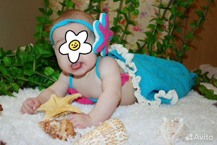 Костюм для фотосессии русалка на новорождённого