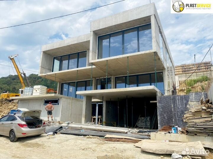 Алюминиевые окна холодный профиль, остекление