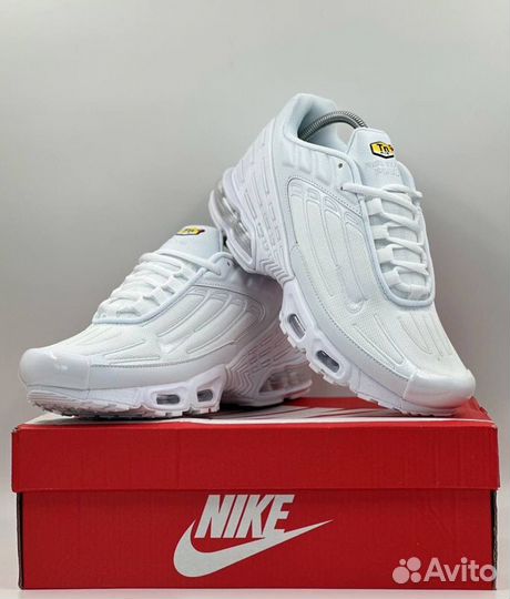 Nike air max plus 3 triple white