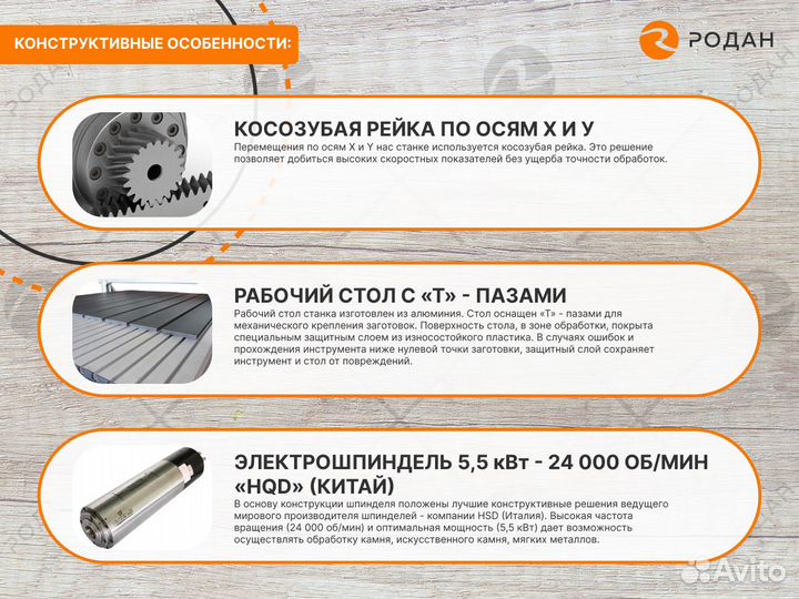 Фрезерно-гравировальный станок с чпу StoneTec 1325