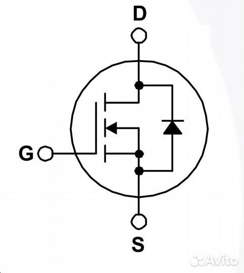 Микросхема FCB110N65F N-Channel mosfet 650V 35A D
