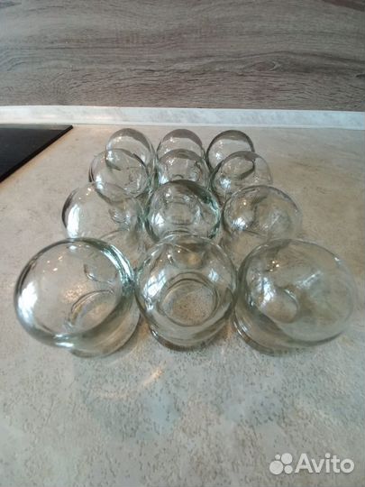 Медицинские баночки 12 штук