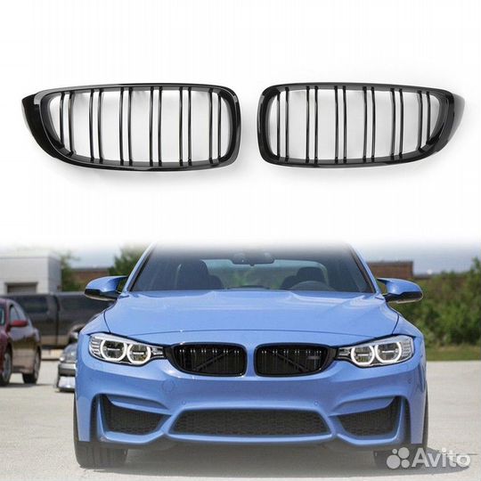 Решетка тюнинг (ноздри) BMW 4 F32 2014-2022 тюнинг