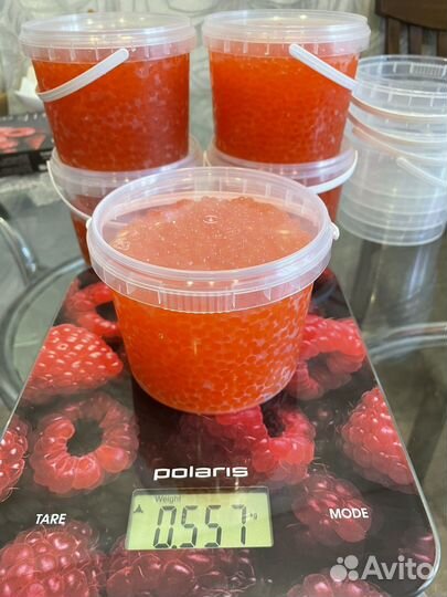 Икра красная соленая горбуша, кета