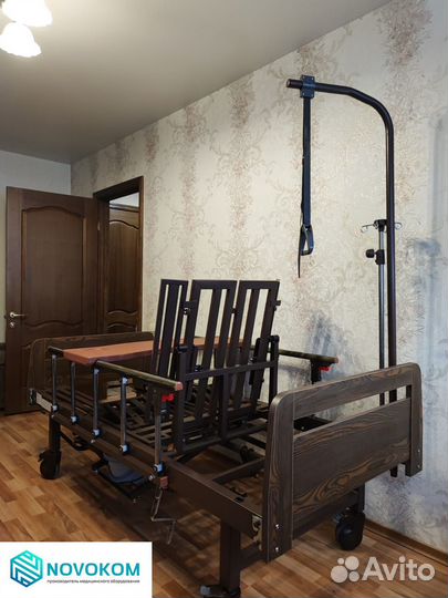 Медицинская кровать с туалетным устройством
