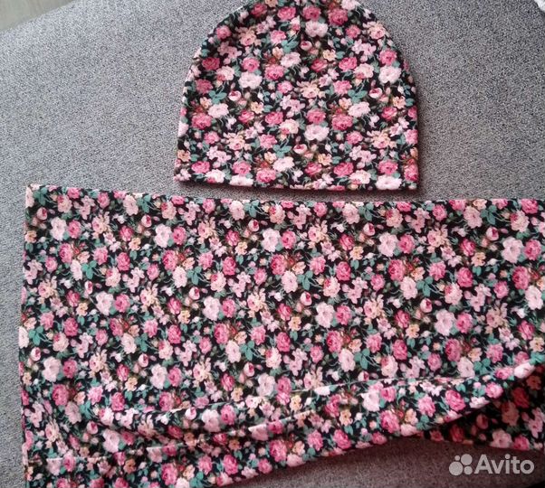 Комплект шапка и снуд