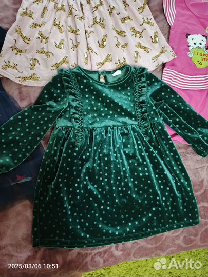 Платья пакетом для девочки 86 92