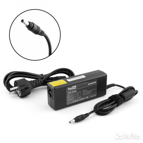 Блок питания TopON для HP 18.5V 4.9A (4.8x1.7) 90