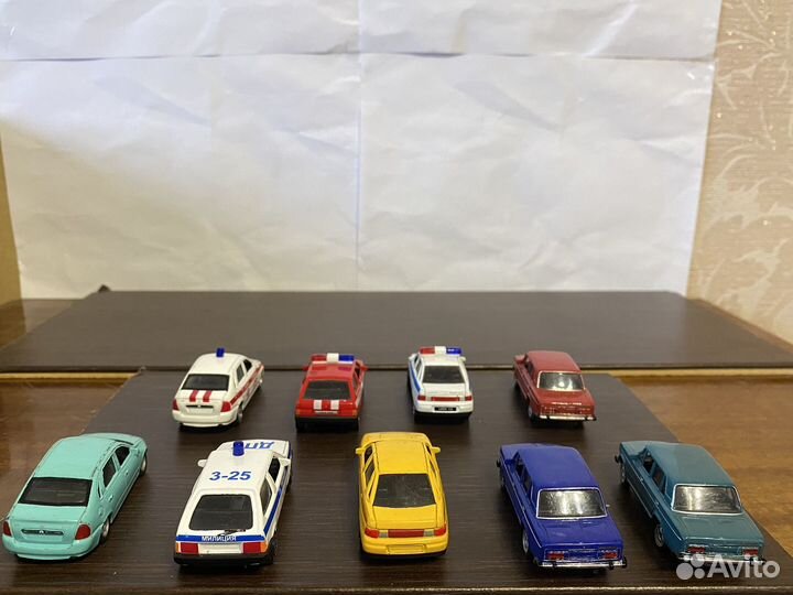 Модели LADA, Chevrolet, Toyota 1:64 Welly