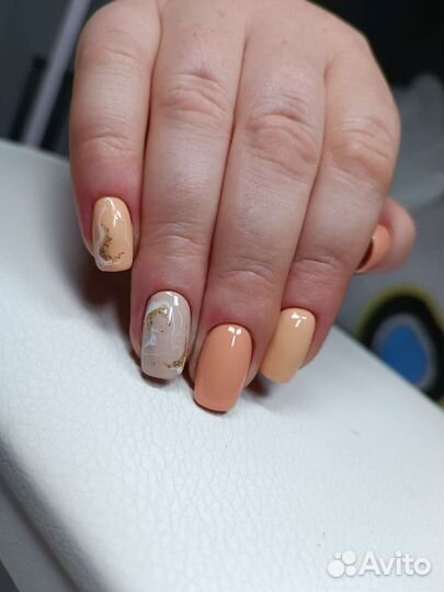 Маникюр коррекция ногтей