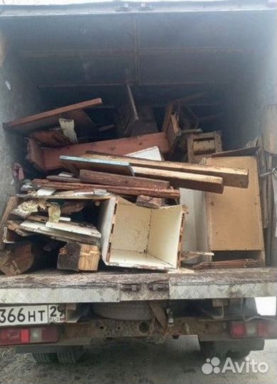 Вывоз мусора на газели