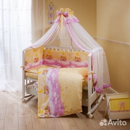 Комплект в кроватку 7 предметный Аманда (Perina)