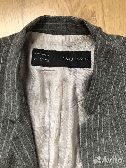 Пиджак Zara с шерстью, брюки H&M Uniqlo в тон