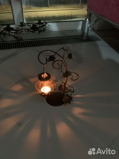 Подсвечник металлический