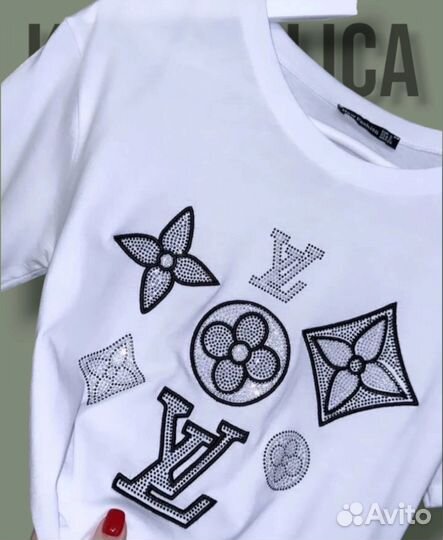 Футболка хлопок женская LV