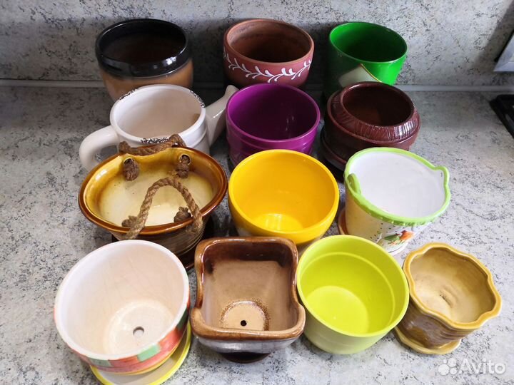 Керамические горшки для цветов