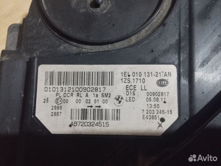 Левая фара bmw f10