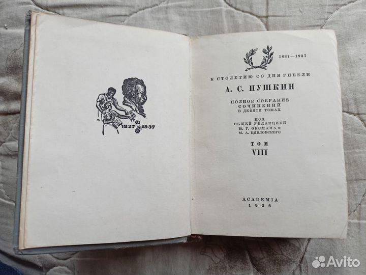 А. С. Пушкин, собрание сочинений, Academia