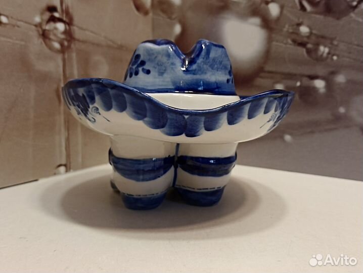 Пепельница, гжель