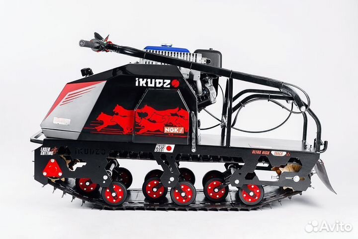 Мотобуксировщик ikudzo 2.0 EKR20 Черно-красный