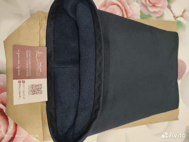 Комплект шапка и снуд женский