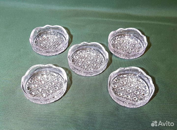 Розетки для варенья, хрусталь
