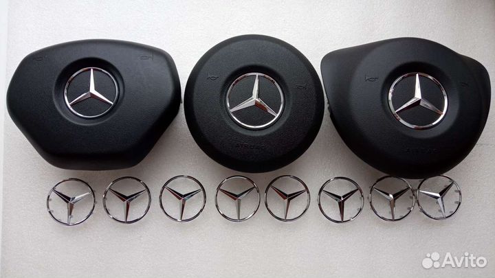 Эмблема звезда руля Mercedes 212, 204, 166