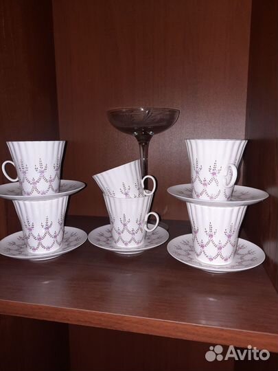 Сервиз кофейный костяного фарфор