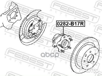 Ступица задняя nissan sylphy/sentra T B17T 2012