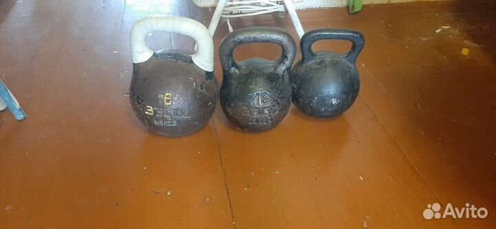Гири 16 и 22 кг