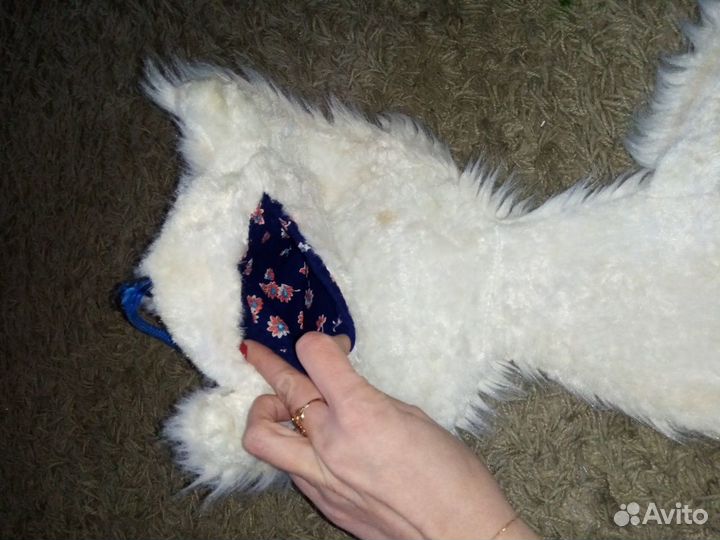 Котик мягкая игрушка плоская СССР