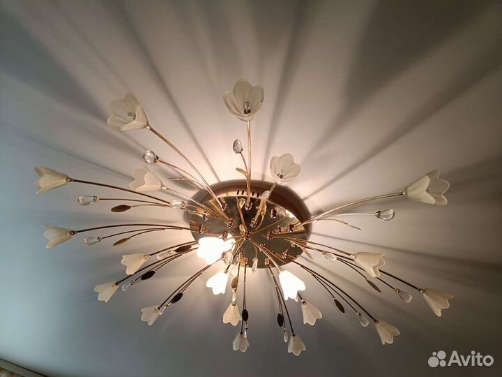 Люстра светодиодная с пультом бу