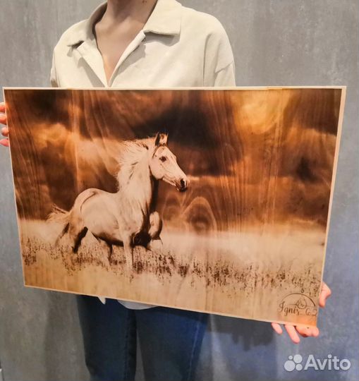 Выжигание портретов по дереву